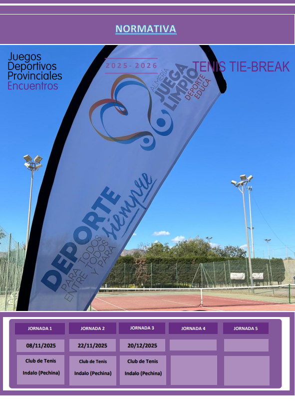 Encuentro Educativo de Promoción del Tenis Tie-Break. Pechina 08-11-25